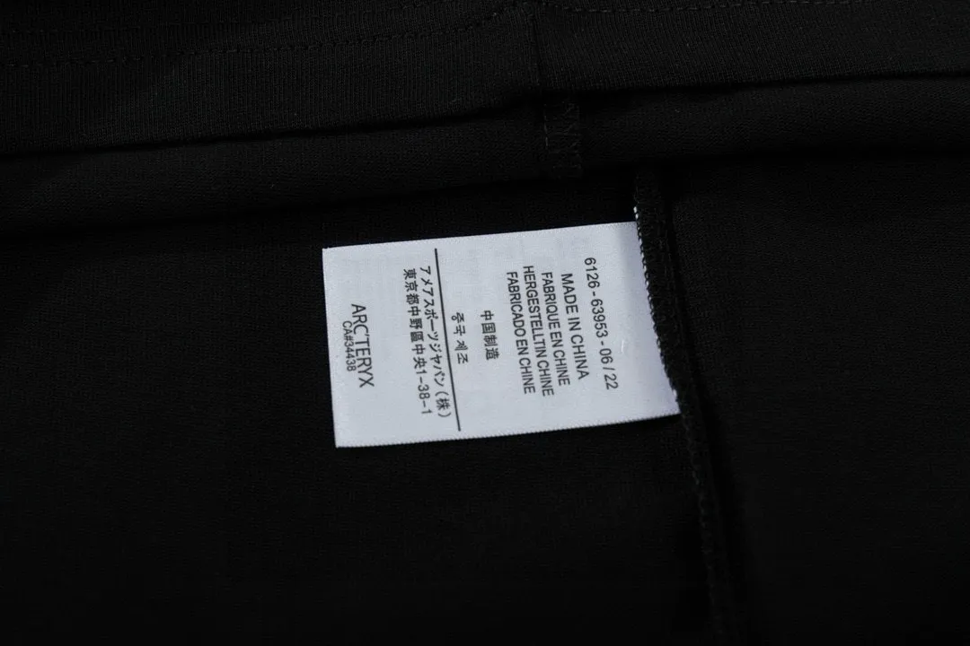 （ ） ARC TERYX 2025New Arrival logo Same Style t 100％ 32 ：Black Size：XS S M L